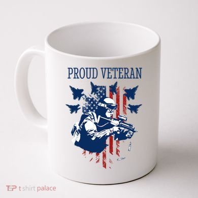 Proud Veteran Airstrike Combat Coffee Mug