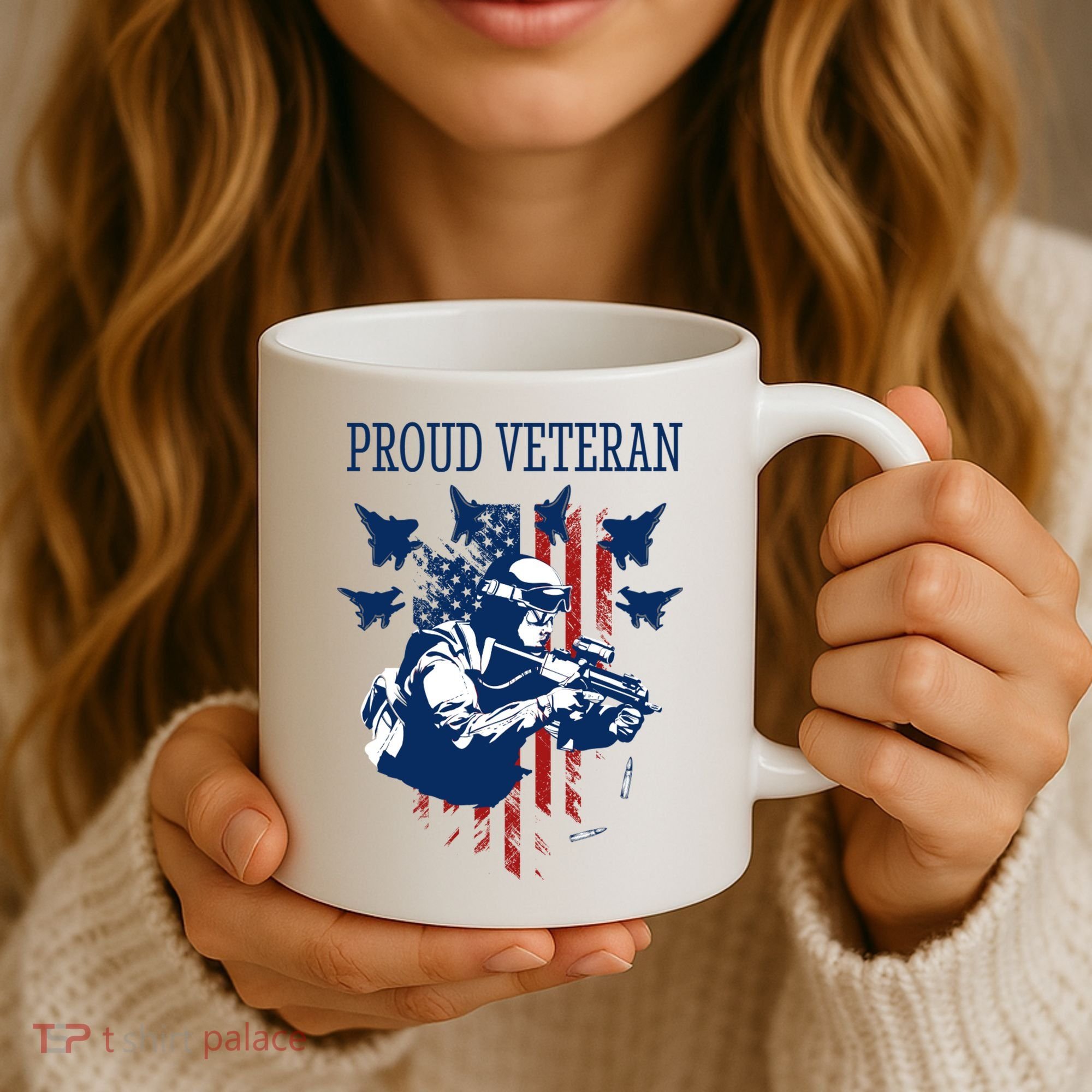 Proud Veteran Airstrike Combat Coffee Mug