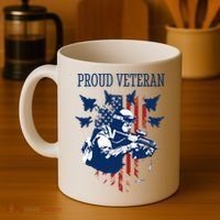 Proud Veteran Airstrike Combat Coffee Mug thumb 4