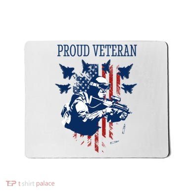 Proud Veteran Airstrike Combat Mousepad