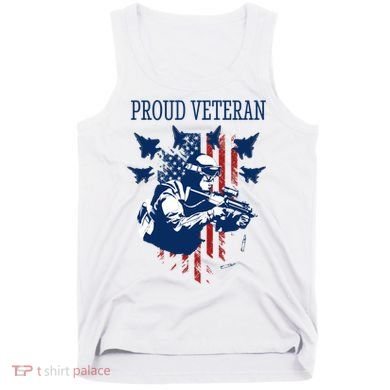 Proud Veteran Airstrike Combat Tank Top