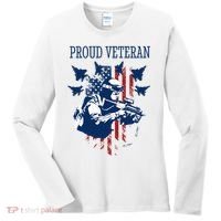 Proud Veteran Airstrike Combat Women's Long Sleeve Shirt thumb 0
