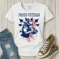 Proud Veteran Airstrike Combat Women's T-Shirt thumb 3