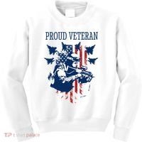Proud Veteran Airstrike Combat Kids Sweatshirt thumb 0