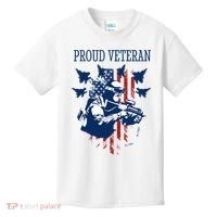 Proud Veteran Airstrike Combat Kids T-Shirt thumb 0