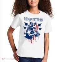 Proud Veteran Airstrike Combat Kids T-Shirt thumb 2