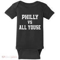 P.H.I.L.Ly Vs All Youse Slang For Philadelphia Fan Baby Bodysuit thumb 0