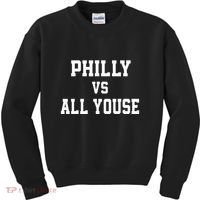 P.H.I.L.Ly Vs All Youse Slang For Philadelphia Fan Kids Sweatshirt thumb 0