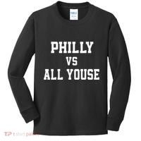P.H.I.L.Ly Vs All Youse Slang For Philadelphia Fan Kids Long Sleeve Shirt thumb 0