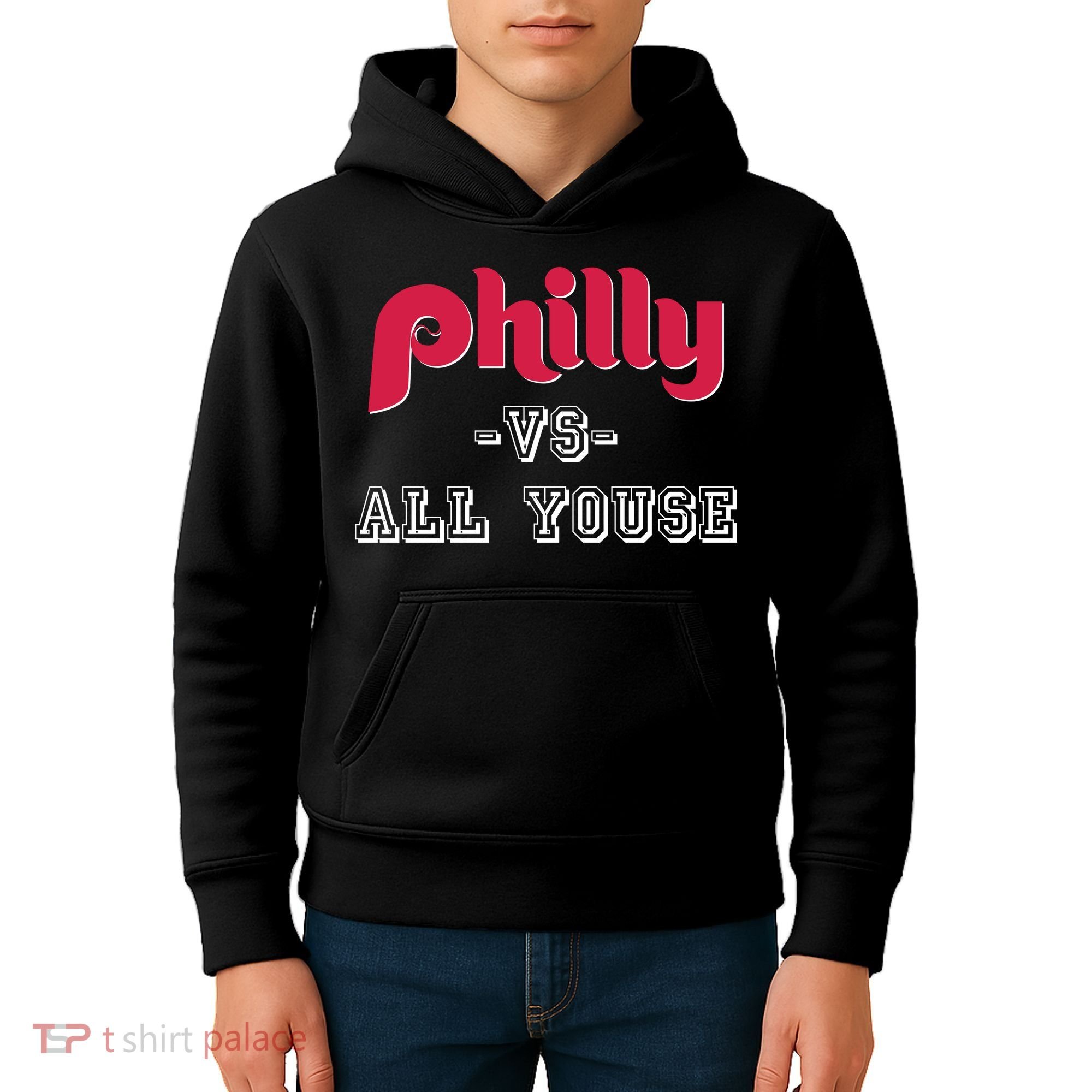 Philly Vs All Youse Funny Philadelphia Slang Kids Hoodie