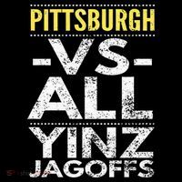 Pittsburgh Vs All Yinz Jagoffs Distressed Women's Hoodie thumb 2