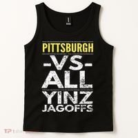 Pittsburgh Vs All Yinz Jagoffs Distressed Tank Top thumb 2
