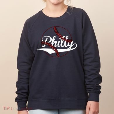 Philly Vintage Baseball Lovers Baseball Fans Women's Sweatshirt