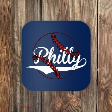Philly Vintage Baseball Lovers Baseball Fans Coaster