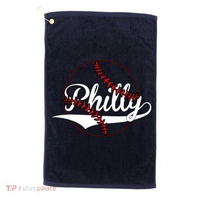 Philly Vintage Baseball Lovers Baseball Fans Golf Towel
