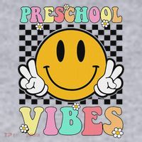 Preschool Vibes Back To School First Day Teachers Women's Sweatshirt thumb 2