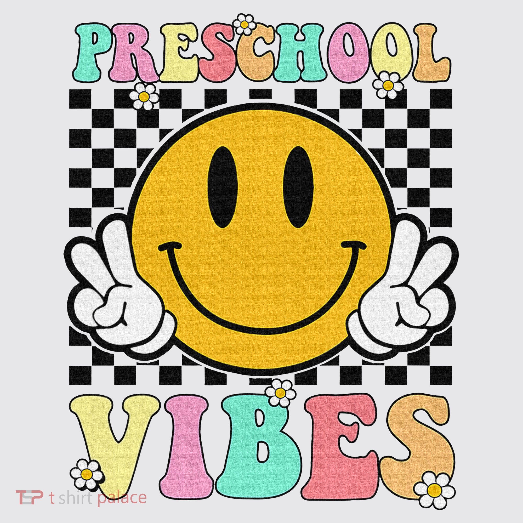 Preschool Vibes Back To School First Day Teachers Womens Funnel Neck Pullover Hood