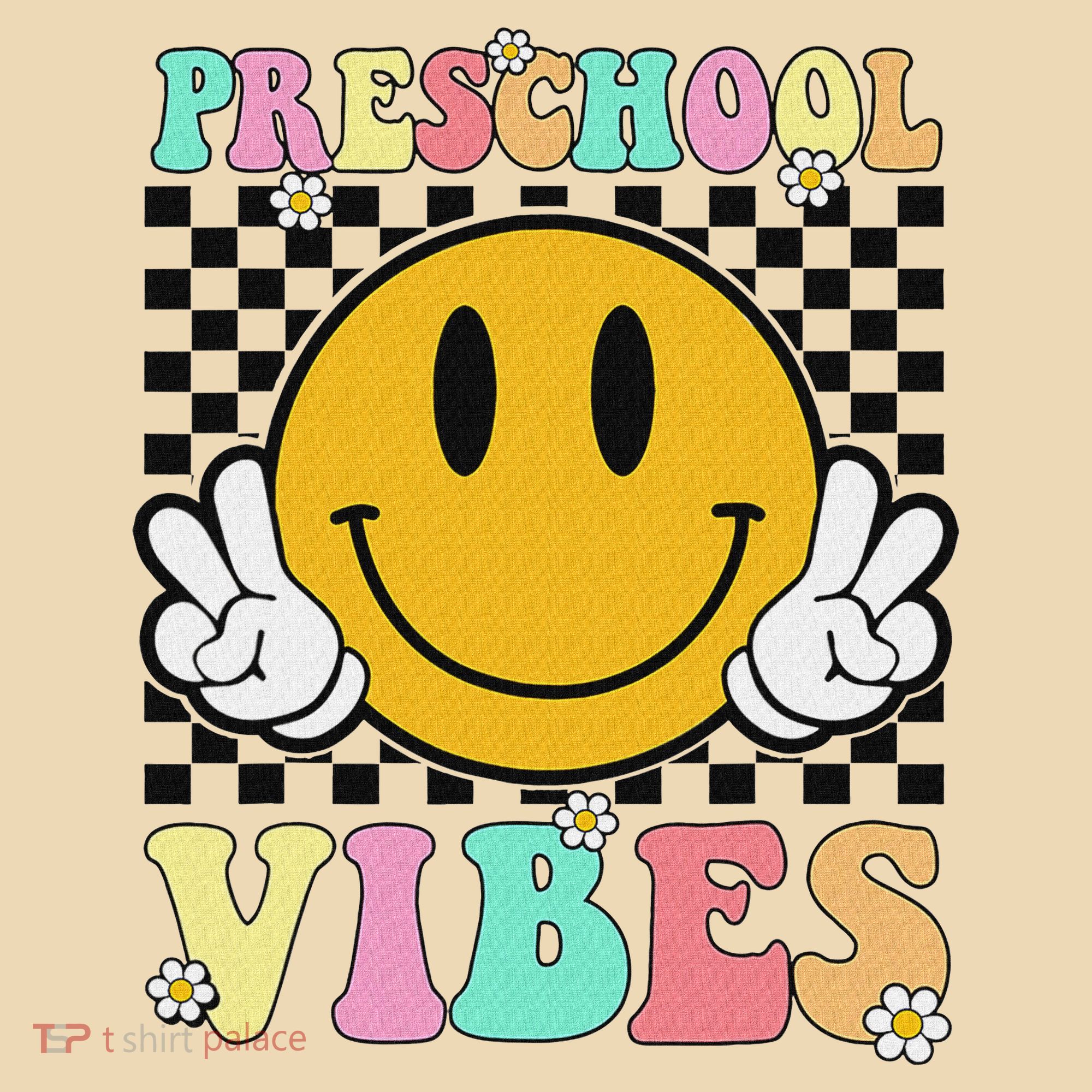 Preschool Vibes Back To School First Day Teachers Tote Bag