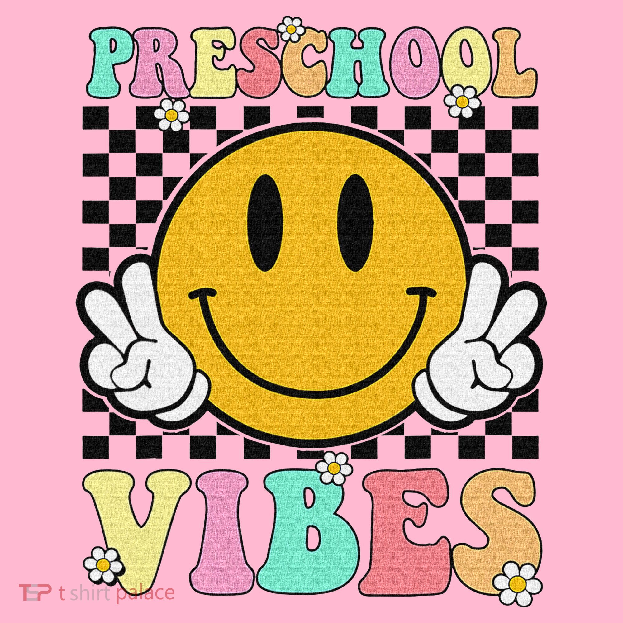 Preschool Vibes Back To School First Day Teachers Coaster