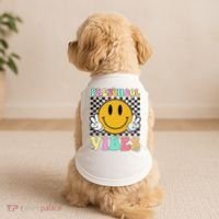 Preschool Vibes Back To School First Day Teachers Doggie Tank thumb 2