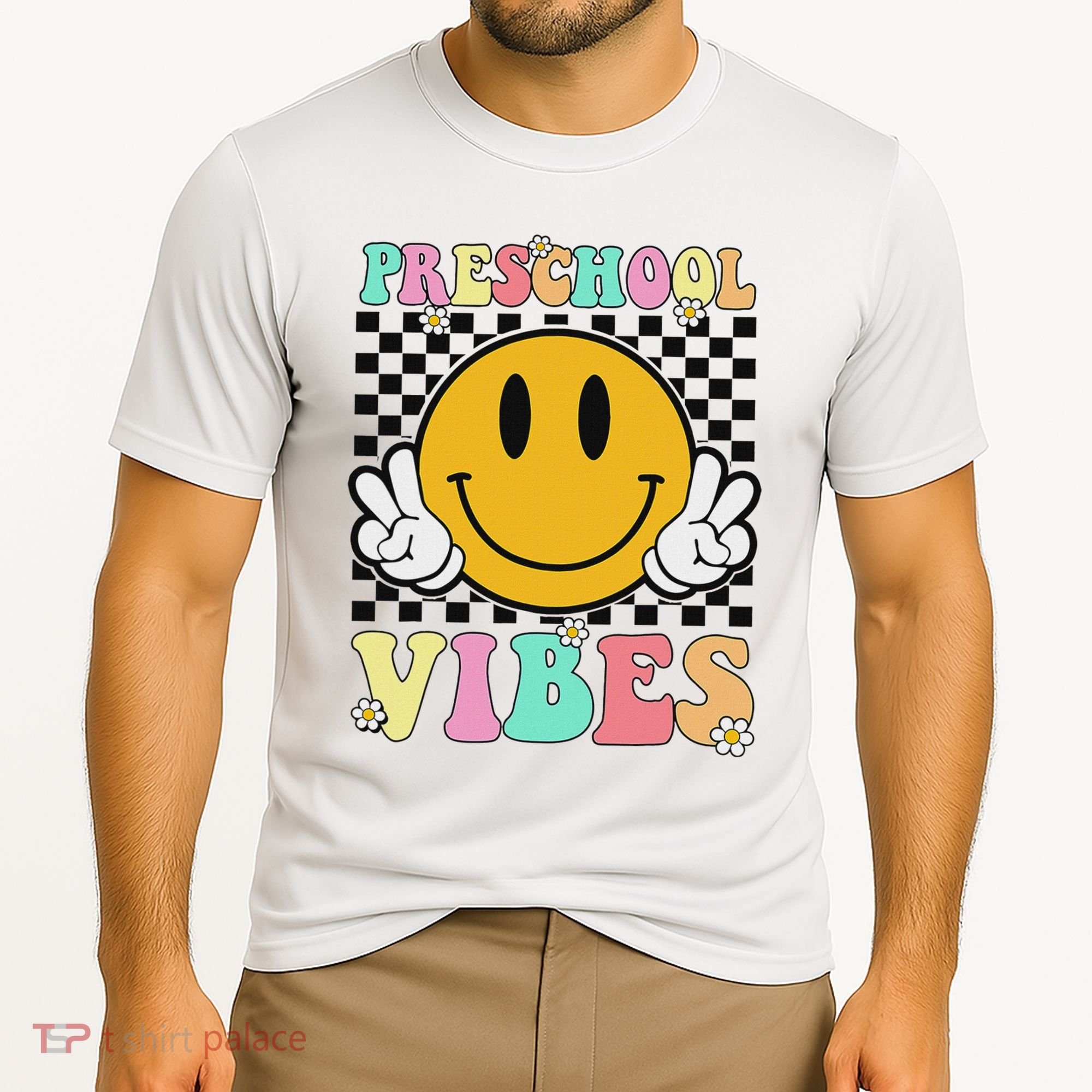 Preschool Vibes Back To School First Day Teachers Cooling Performance Crew T-Shirt