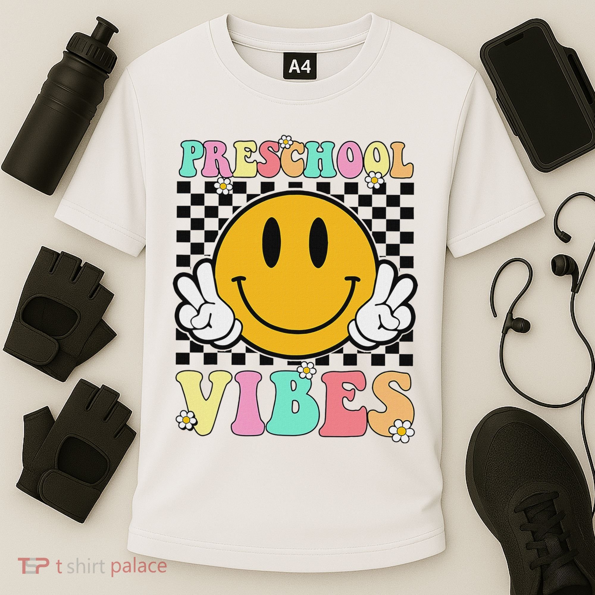 Preschool Vibes Back To School First Day Teachers Cooling Performance Crew T-Shirt