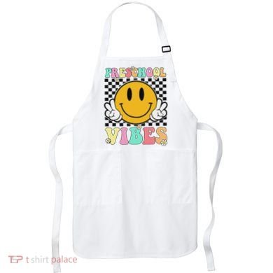 Preschool Vibes Back To School First Day Teachers Apron