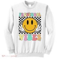 Preschool Vibes Back To School First Day Teachers Sweatshirt thumb 0