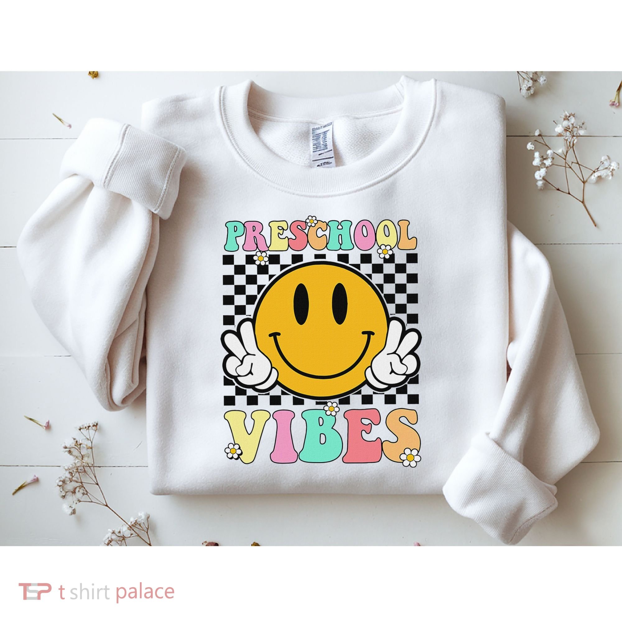 Preschool Vibes Back To School First Day Teachers Sweatshirt