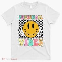 Preschool Vibes Back To School First Day Teachers T-Shirt thumb 0