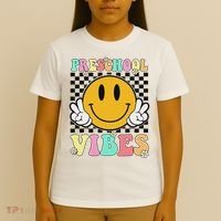 Preschool Vibes Back To School First Day Teachers T-Shirt thumb 4