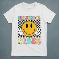 Preschool Vibes Back To School First Day Teachers T-Shirt thumb 5