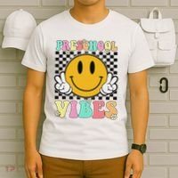 Preschool Vibes Back To School First Day Teachers T-Shirt thumb 6