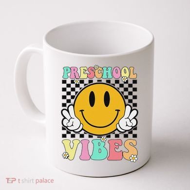 Preschool Vibes Back To School First Day Teachers Coffee Mug