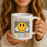 Preschool Vibes Back To School First Day Teachers Coffee Mug thumb 3