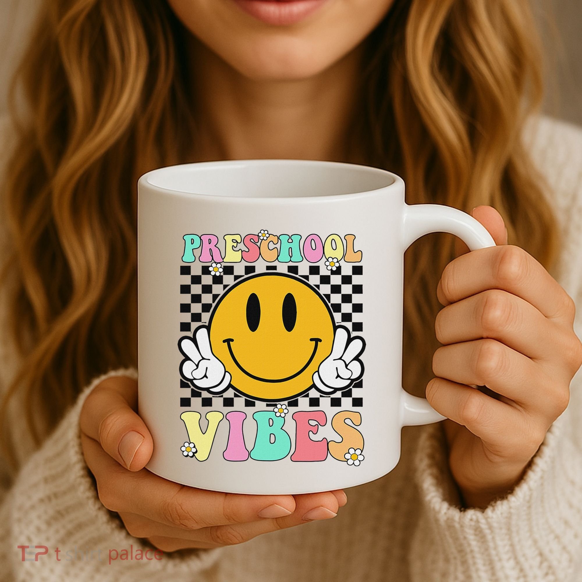 Preschool Vibes Back To School First Day Teachers Coffee Mug
