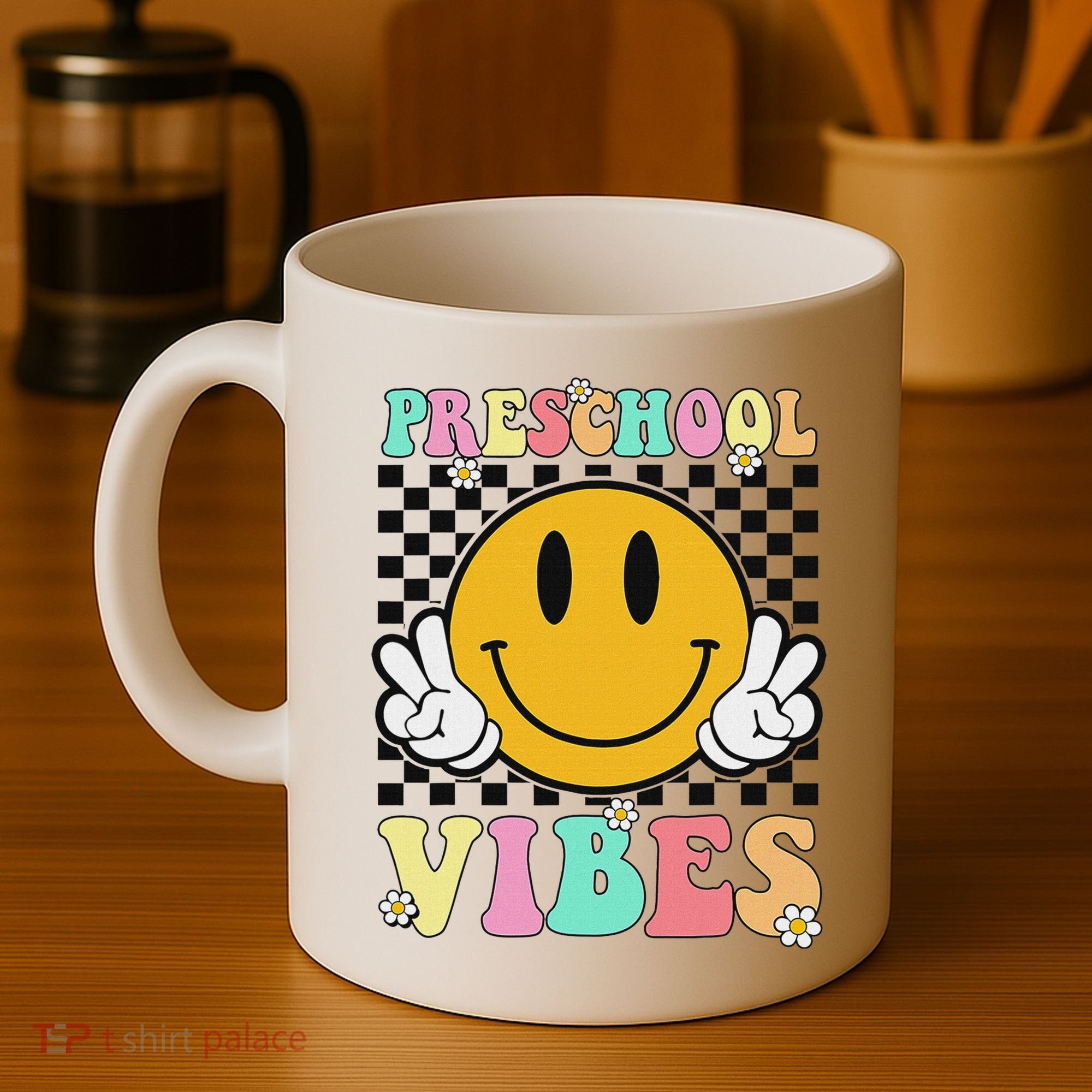 Preschool Vibes Back To School First Day Teachers Coffee Mug