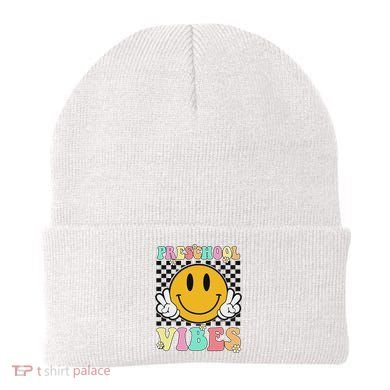 Preschool Vibes Back To School First Day Teachers Beanie