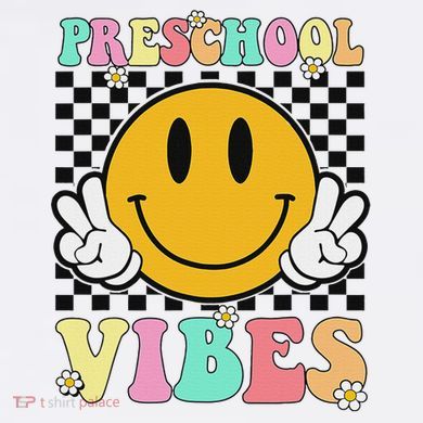 Preschool Vibes Back To School First Day Teachers Ornament