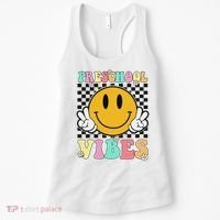Preschool Vibes Back To School First Day Teachers Women's Tank Top thumb 0