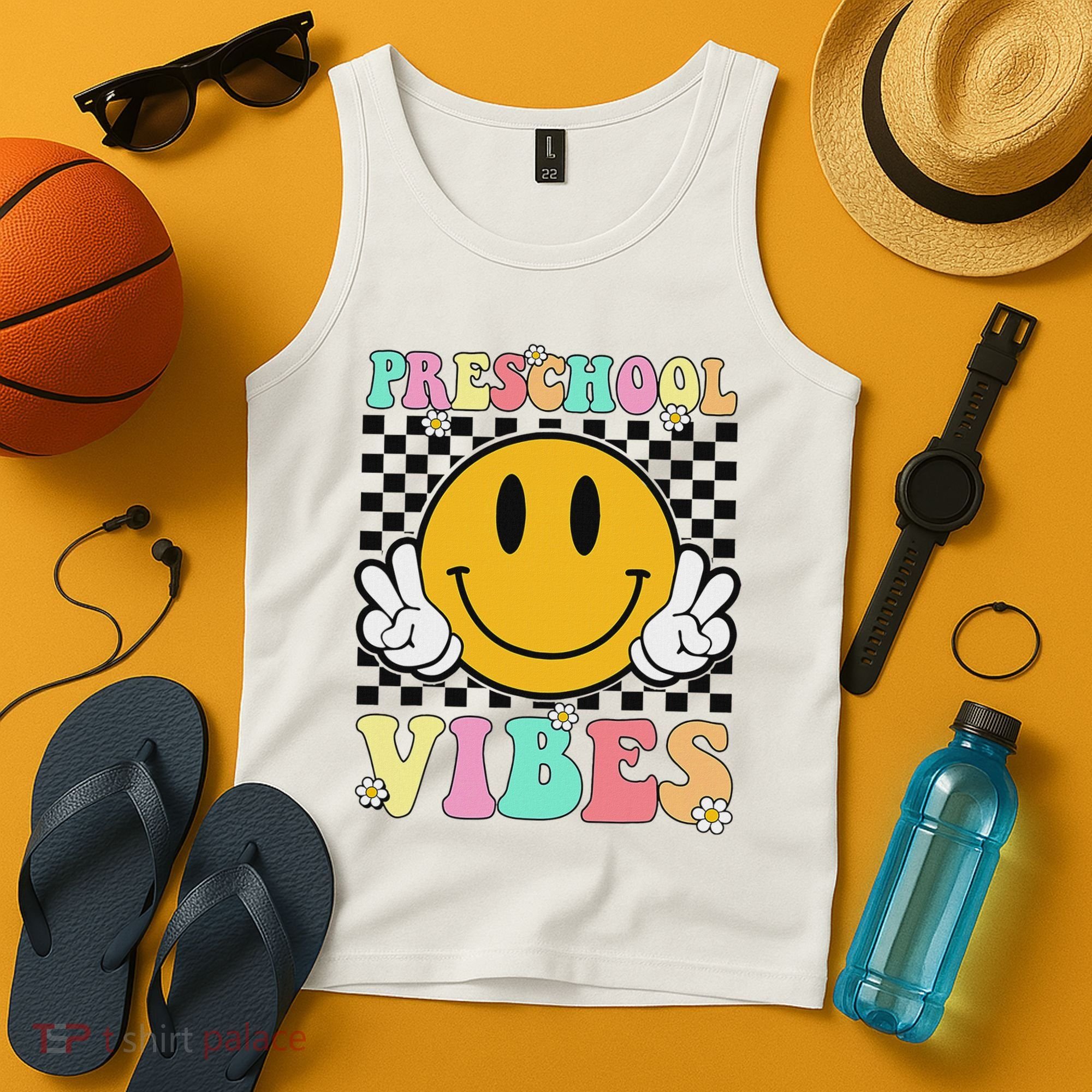 Preschool Vibes Back To School First Day Teachers Tank Top