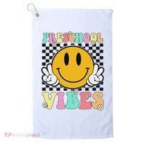 Preschool Vibes Back To School First Day Teachers Golf Towel thumb 0