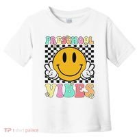 Preschool Vibes Back To School First Day Teachers Toddler T-Shirt thumb 0