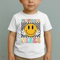 Preschool Vibes Back To School First Day Teachers Toddler T-Shirt thumb 2