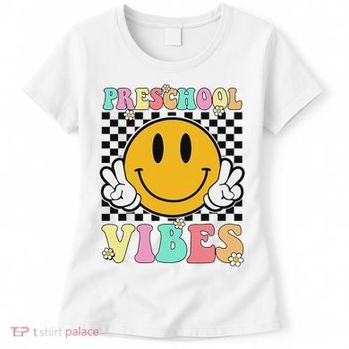 Preschool Vibes Back To School First Day Teachers Women's T-Shirt