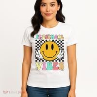 Preschool Vibes Back To School First Day Teachers Women's T-Shirt thumb 4