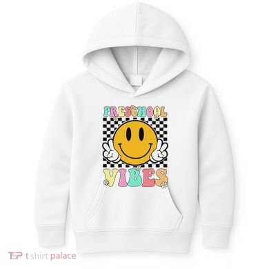 Preschool Vibes Back To School First Day Teachers Kids Hoodie