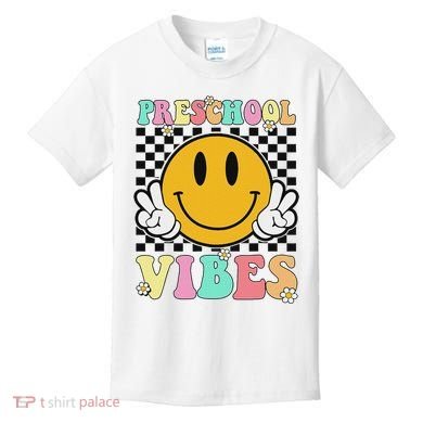 Preschool Vibes Back To School First Day Teachers Kids T-Shirt