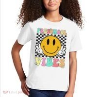 Preschool Vibes Back To School First Day Teachers Kids T-Shirt thumb 2