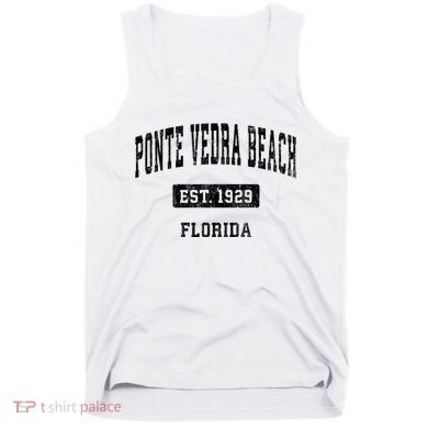Ponte Vedra Beach Florida Fl Vintage Sports Established Tank Top